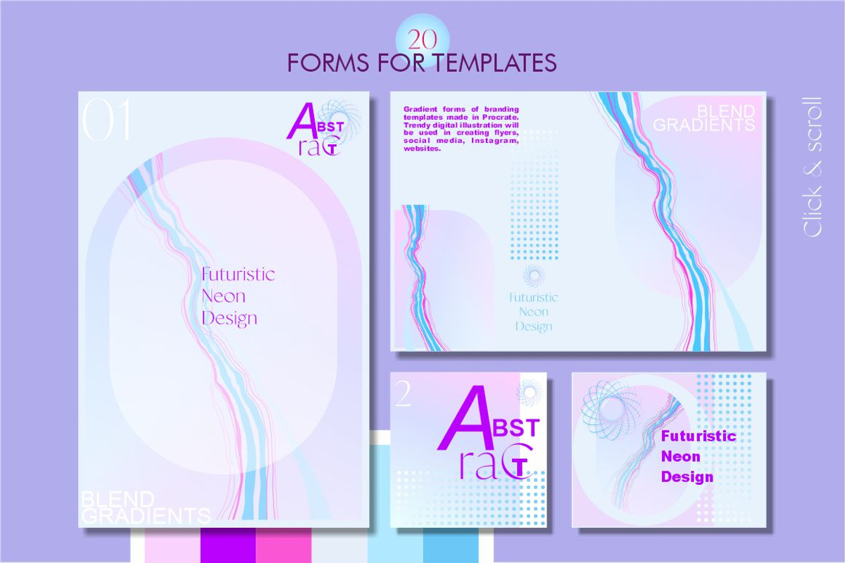 NEON CHIC-backgrounds and elements, a Background Graphic by Collection by VY (Photo 5 of 12)