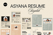 Asyana - Resume Template Kit, a Resume Template by Creavora (Thumbnail 1 of 7)