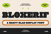 Bloxerif, a Serif Font by graphicook (Thumbnail 1 of 10)