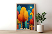 Whimsical Night Town Illustration, a Decorative Illustration by Housui Patterns (Thumbnail 10 of 12)