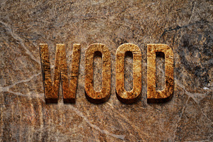 Rustic Wooden 3D Text Style