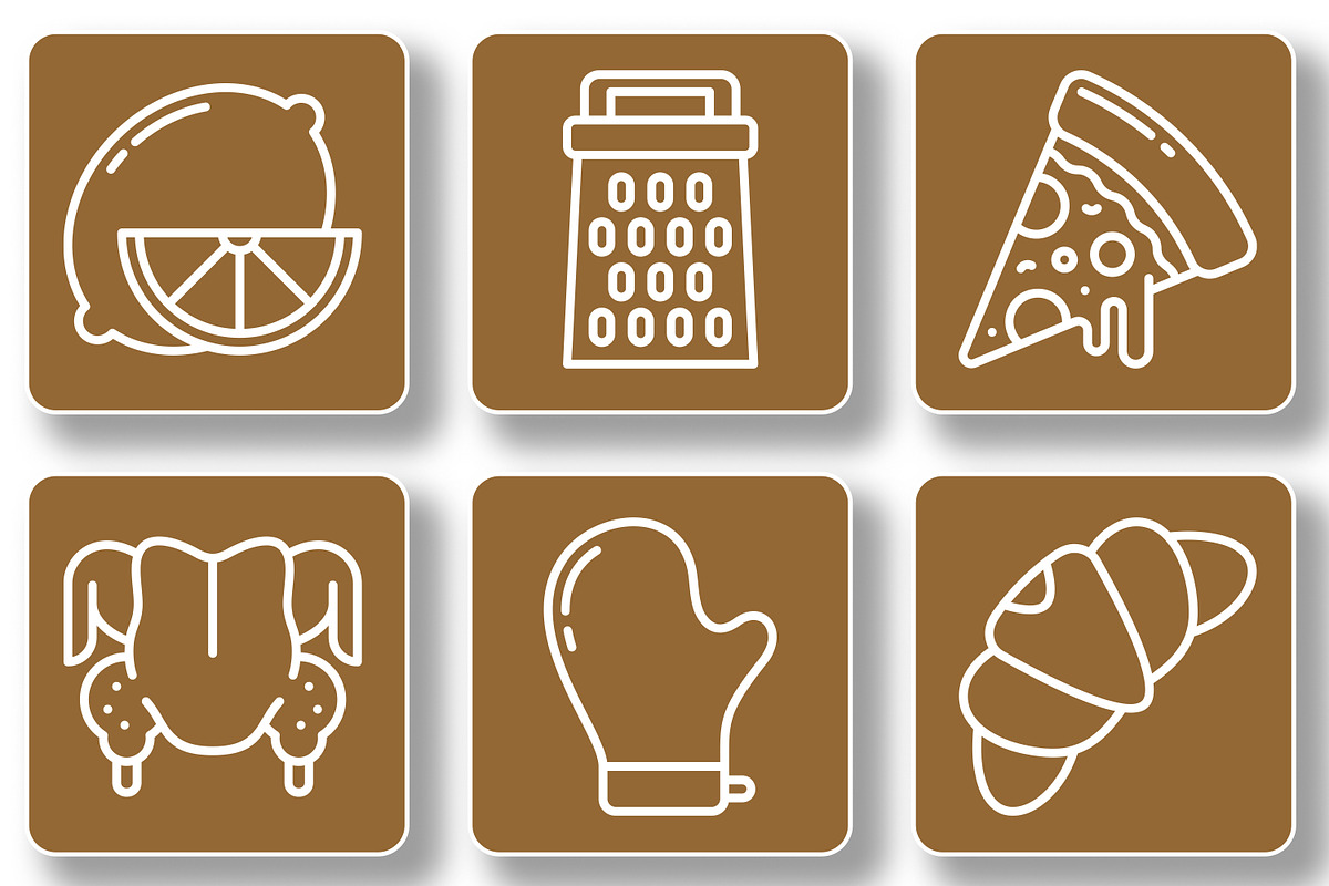 Gastronomy Icon Pack, an Outline Icon by Tekuni (Photo 8 of 10)