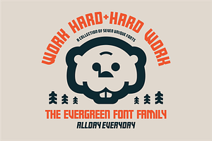 Evergreen Font | 7 Bold Styles