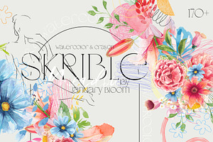Meadow florals & abstract line art
