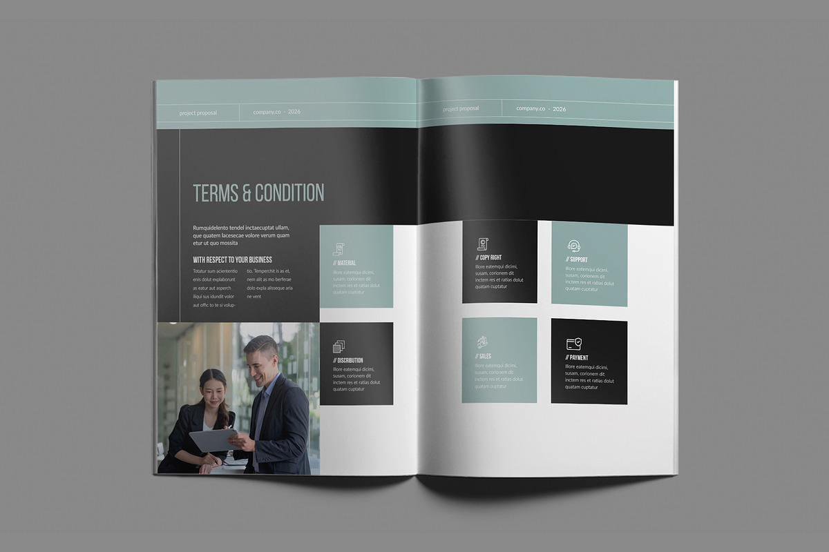 Project Proposal Brochure Template, a Brochure Template by White Graphic (Photo 12 of 16)