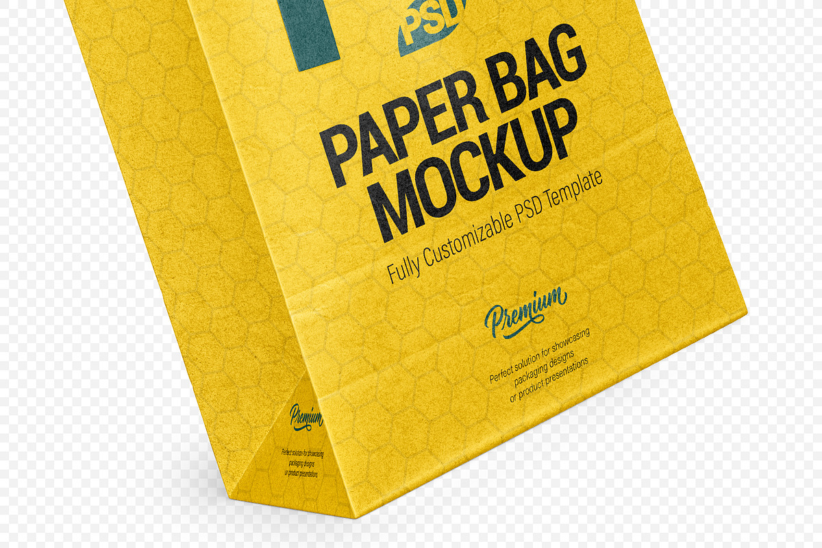 Kraft Paper Bag & Handles PSD Mockup, a Packaging Mockup by LoopAll (Photo 5 of 10)