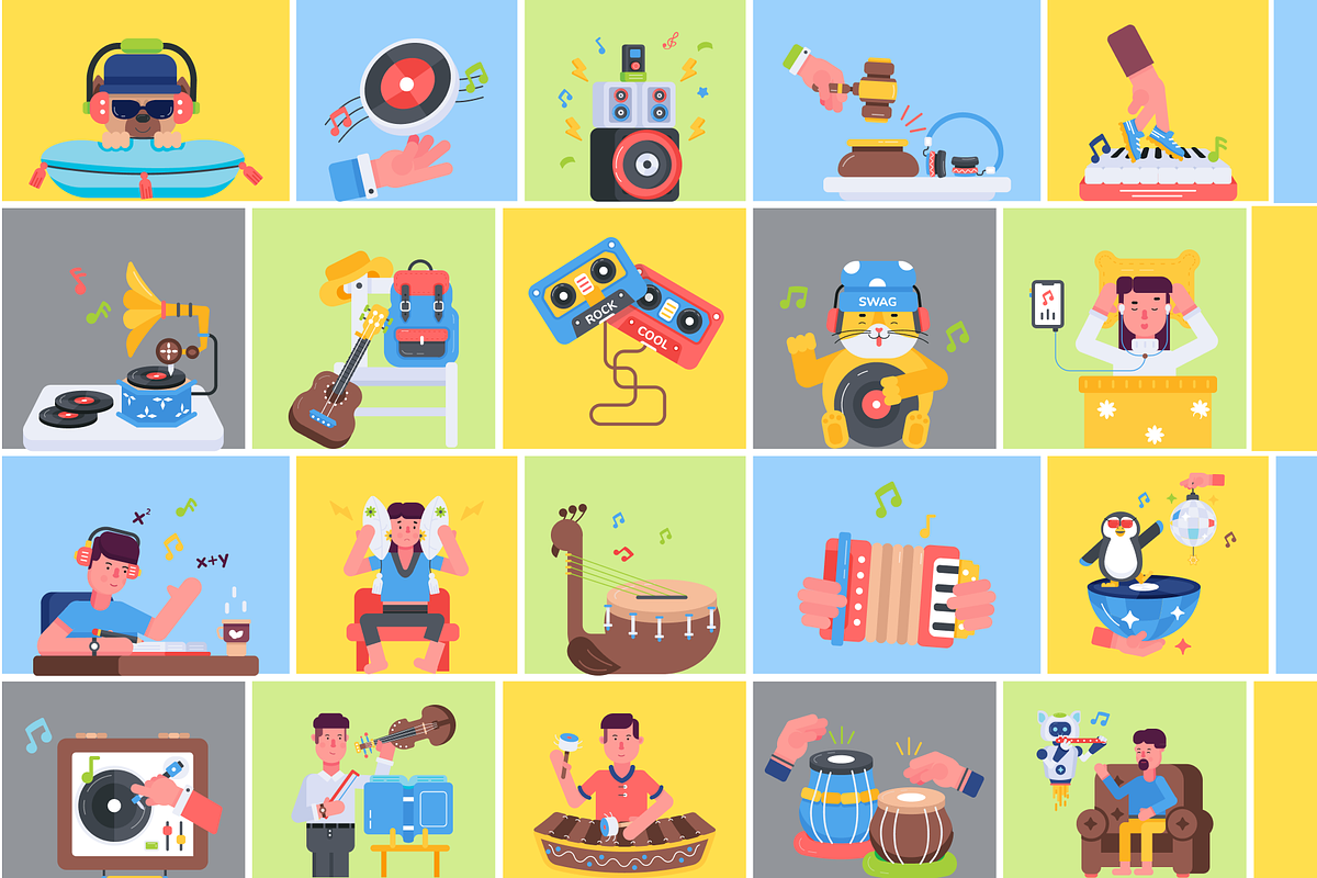 Animated Song and Music Icons, a Duotone Icon by Prosymbols (Photo 5 of 12)