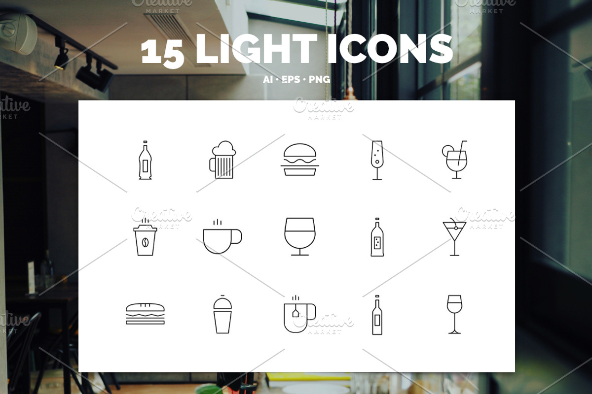 Premium »Bar & Diner« Icons, an Icon by IconUncle (Photo 4 of 4)