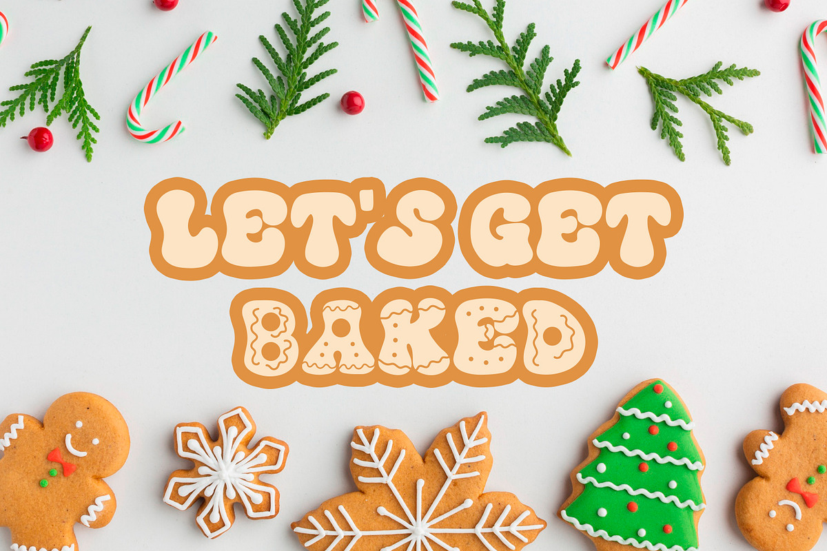 Gingerbread Nelly - A Christmas Font, a Handwritten Font by Freeling Design House (Photo 5 of 5)