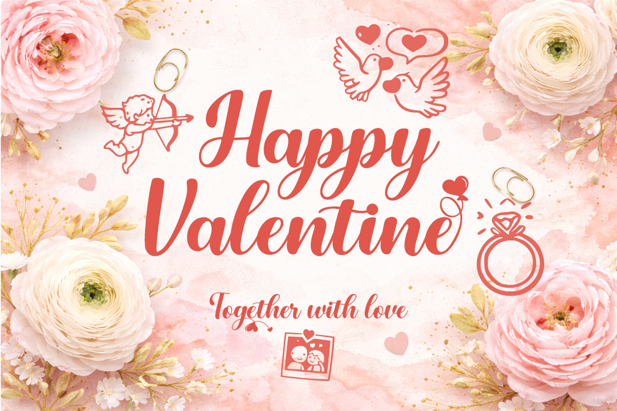 Gayla Romantic Script Font with Love, a Script Font by cocodesign (Photo 4 of 7)