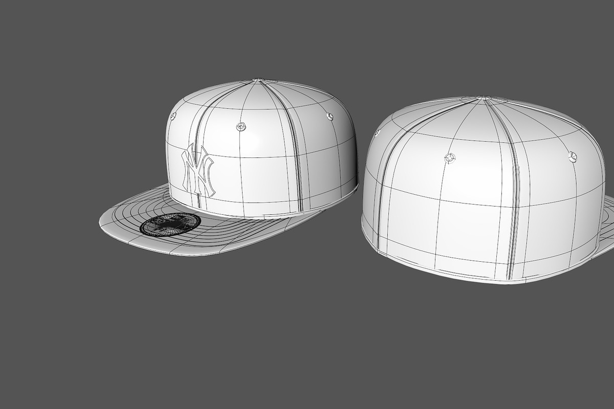 Baseball Caps, a Textures & Material 3D Model by 3DTreatment
