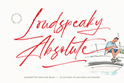 Loudspeaky Absolute Signature Brush, a Script Font by stylishtype.co (Thumbnail 1 of 10)