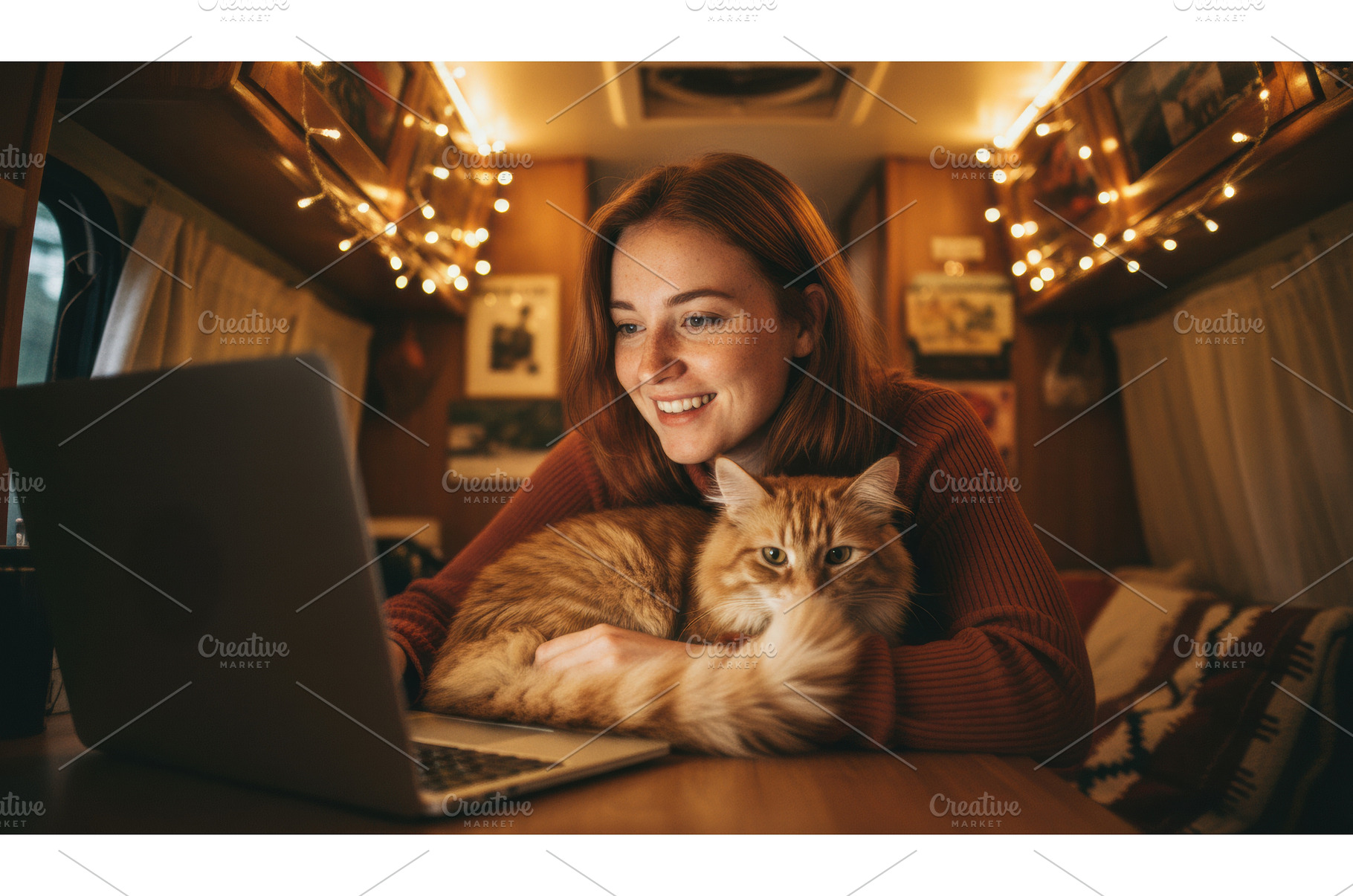 Young Caucasian woman with red hair, an Animal Photo by Igor Tichonow