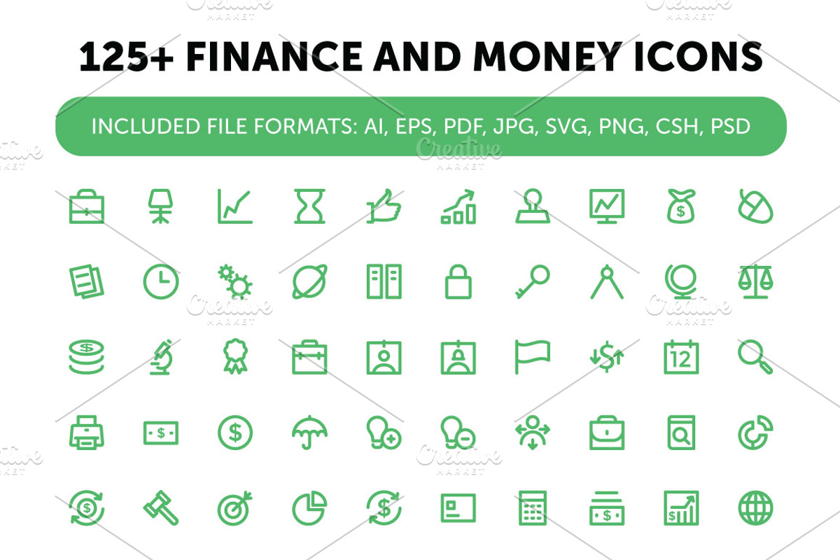125+ Finance and Money Icons