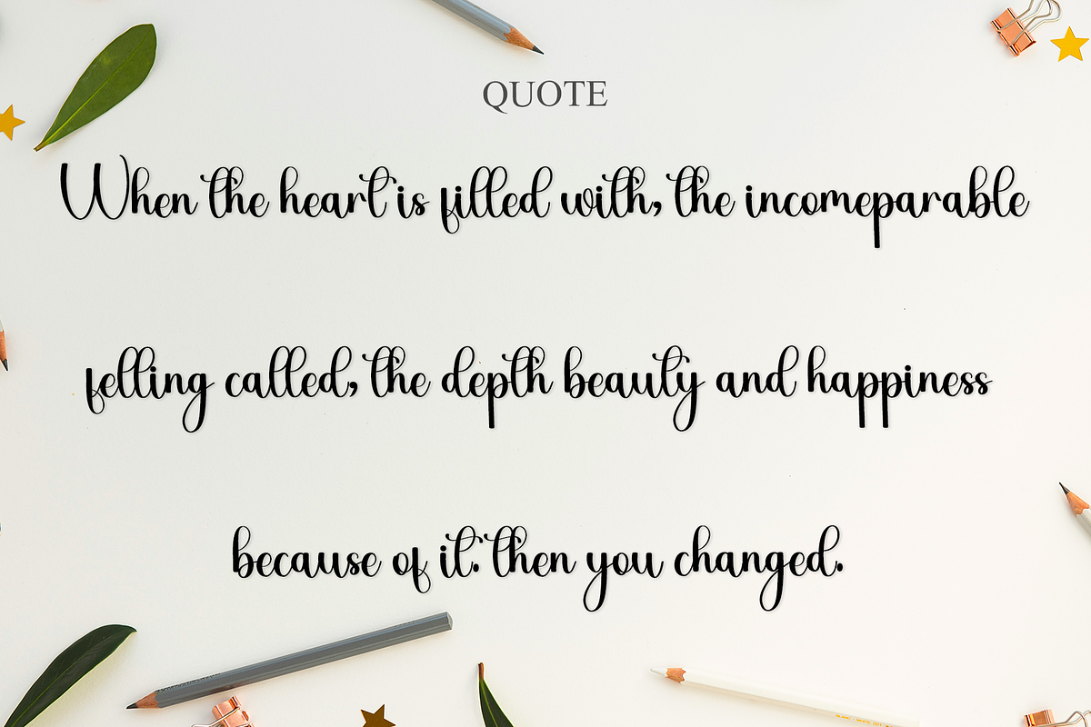 Beauty, a Handwritten Font by InermediaSTUDIO (Photo 6 of 8)