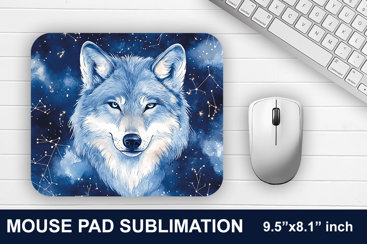 Wolf Mouse Pad Sublimation Bundle, a Graphic by crative8112 (Photo 5 of 11)