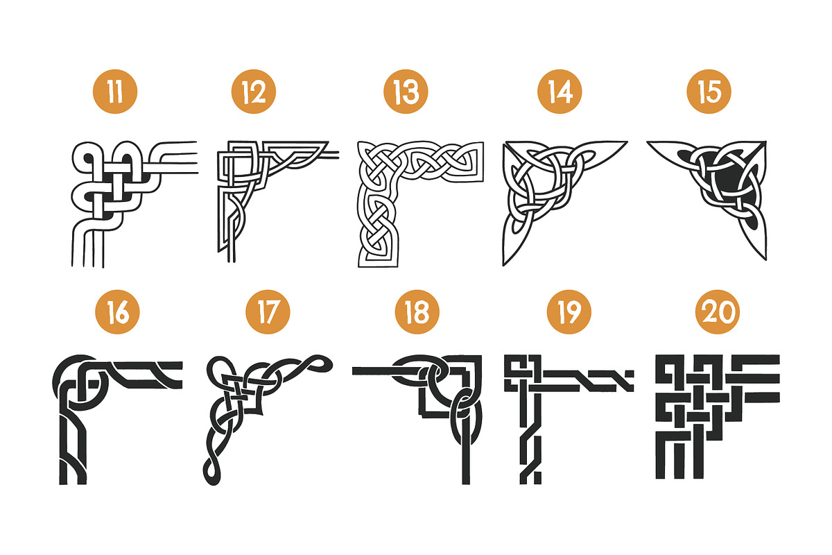 100 Viking pattern Stamp Brush, a Brush Add-On by vectstudio (Photo 7 of 11)