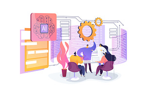 Smart Collaboration Hubs abstract, a Technology Illustration by Visual Generation