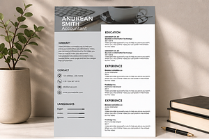 MODERN RESUME TEMPLATE (R14)