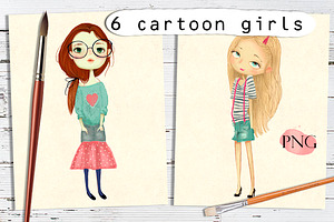 6 Carton Girls