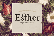 Esther Handmade, a Serif Font by Hederae Type Foundry (Thumbnail 1 of 6)