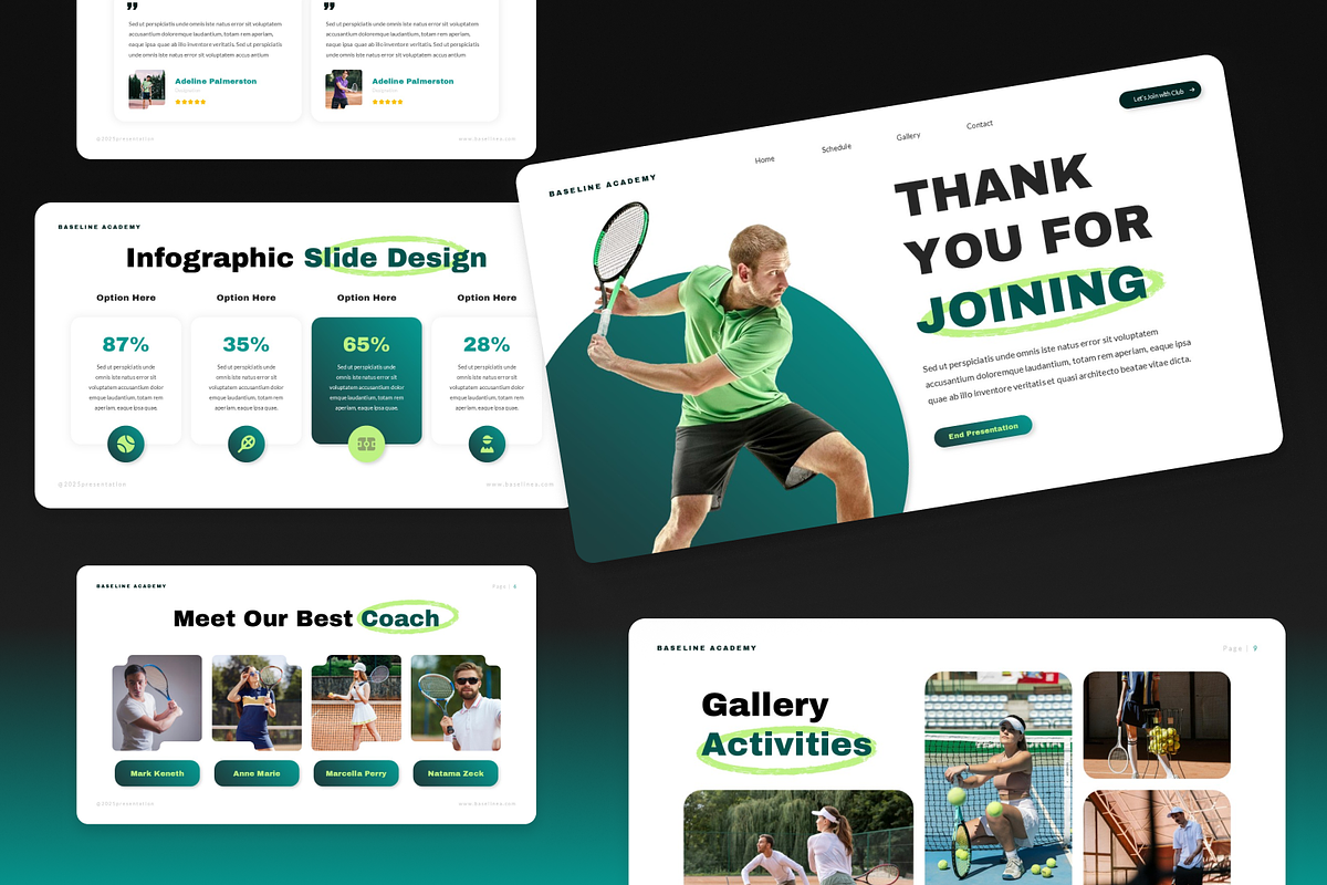 Tennis Sports Keynote, a Presentation Template by Annora Studio (Photo 7 of 7)