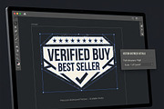 Best Seller Badge Stamp EPS Bundle, an Object Graphic by NH graphic (Thumbnail 4 of 8)