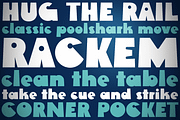 Rackem PB, a Font by Pink Broccoli (Thumbnail 1 of 5)