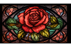 historic rose stained glass ai, an Architecture Photo by pikepicture