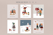 Nordic Winter Kids, a Decorative Illustration by Marish (Thumbnail 5 of 16)