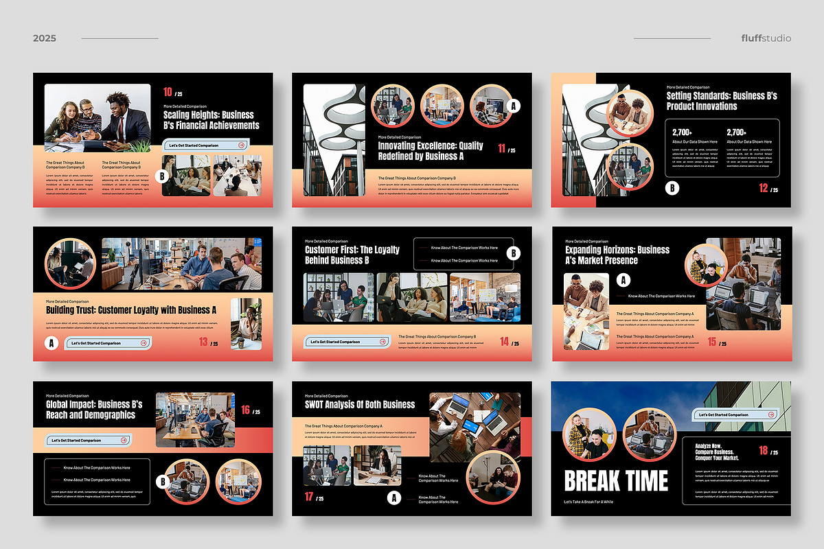 Comparison Analysis Powerpoint preview 3
