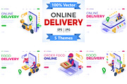 Online Internet Shopping Delivery, a Food Illustration by TAlex (Thumbnail 1 of 6)