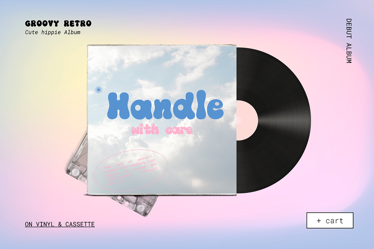 Groovy Flower Retro Font, a Sans Serif Font by Babymimiart (Photo 5 of 7)