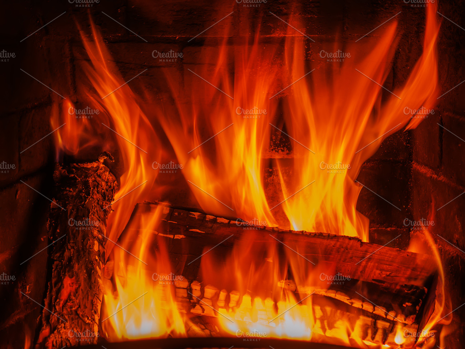Fireplace., a Background Photo by PhIllStudio