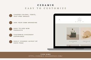 Ceramik Squarespace 7.1 Template