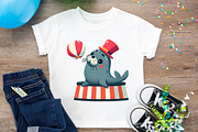 Circus Clipart PNG Carnival Arts, a Decorative Illustration by QM_ART (Thumbnail 6 of 7)