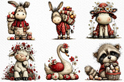 Whimsical Easter Animals Clipart, an Illustration by Craft Nest (Thumbnail 4 of 11)