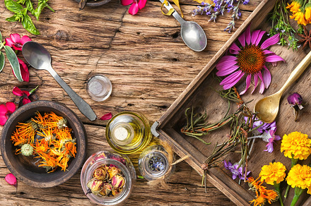 Herbs medicine stock photo containing smoothie and herb, a Health & Medical Photo by MLunov MLunov