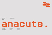 Anacute – Industrial Mono Sans, a Sans Serif Font by Casloop Studio (Thumbnail 1 of 10)