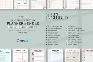 Monthly And Weekly Printable Bundle