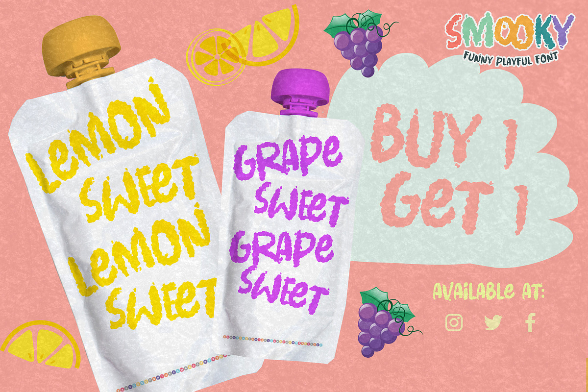 Smooky - Funny Playful Font, a Font by Gassstype (Photo 5 of 8)