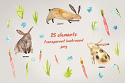 Spring Easter bunnies patterns, a Pattern Graphic by Vero Arts (Thumbnail 5 of 10)