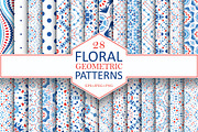 Floral Geometric Patterns, a Pattern Graphic by Amovitania (Thumbnail 1 of 8)