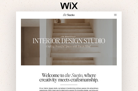 Wix Interior Designer Template, a Wix Template by Pastel Flush Studio