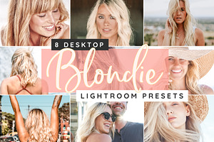 Blond hair Lightroom desktop presets