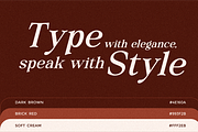 Zoris - Elegant Display Typeface, a Serif Font by MaikoHatta (Thumbnail 8 of 9)