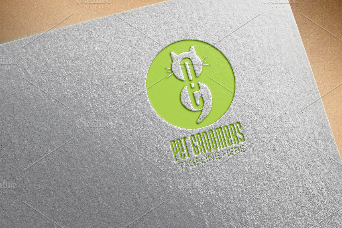 Pet Groomers Green Logo Template, a Branding & Logo Template by arslantanoli (Photo 2 of 3)