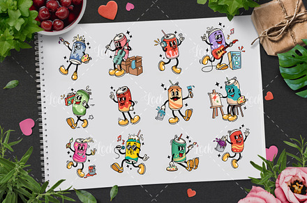 Can Soda Cartoon