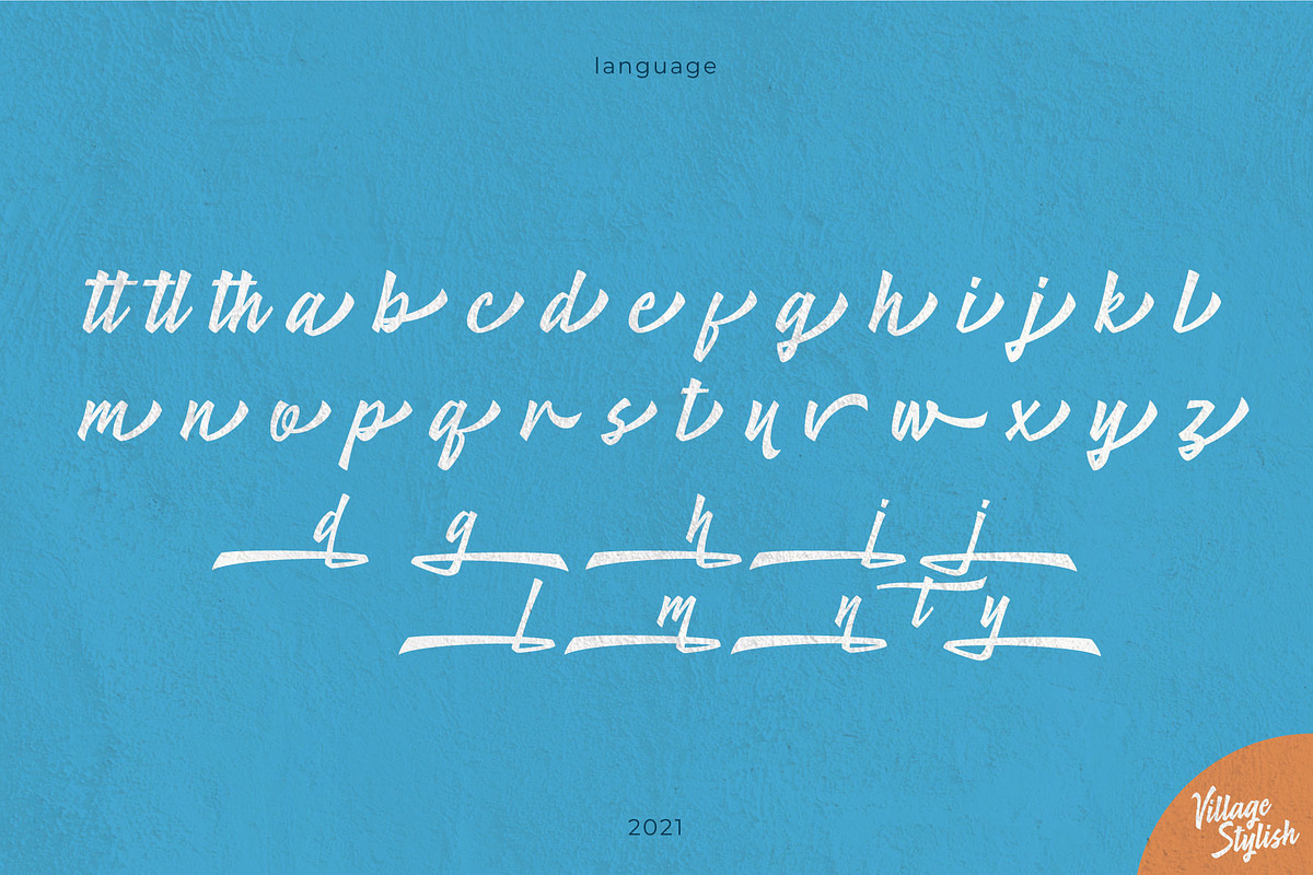Village Stylish, a Script Font by Drizy (Photo 6 of 8)