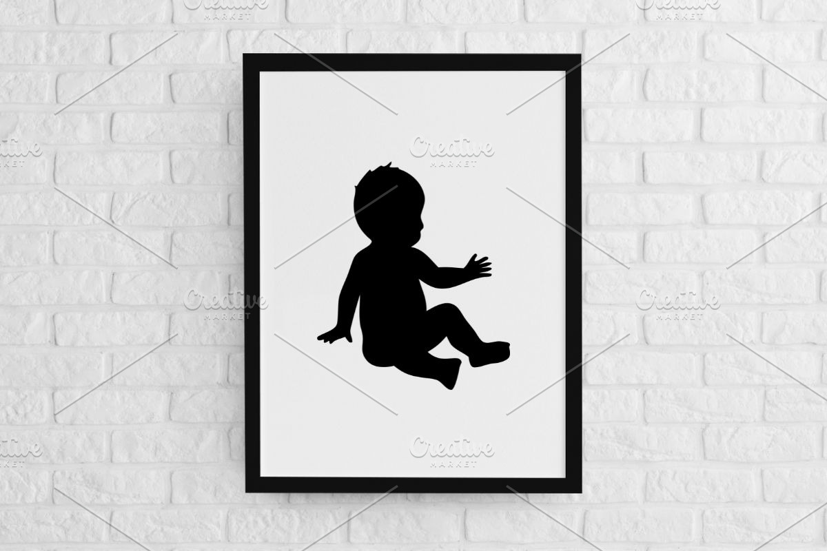 Baby Silhouette SVG, a Person Illustration by newminddesign (Photo 2 of 3)